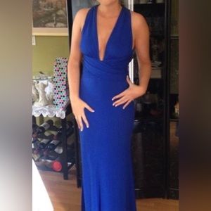 Royal blue prom dress